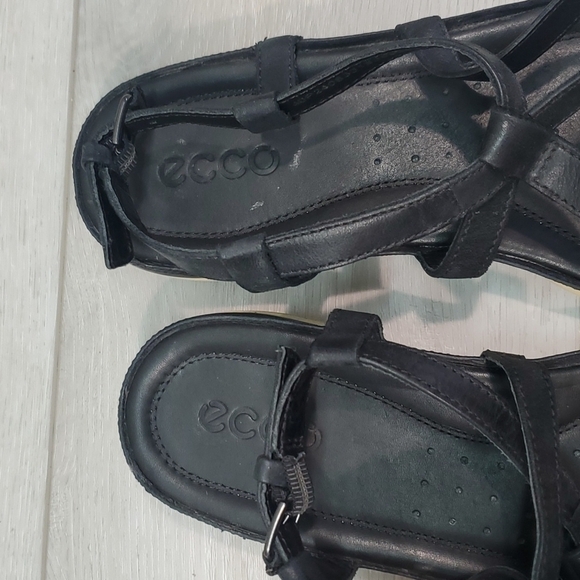 Ecco Womens Comfort Leather Thong Flip Flop Flats Sandals sz 40/9-9.5 - Picture 5 of 11